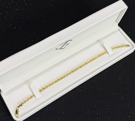Pulso torzal oro 10 K 4 mm x 21 cm