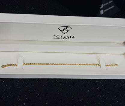 Pulso torzal oro 10 K 2 mm x 18 cm
