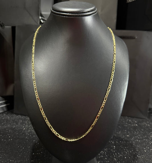 Cadena tipo cartier oro 10 K 4 mm x 60 cm