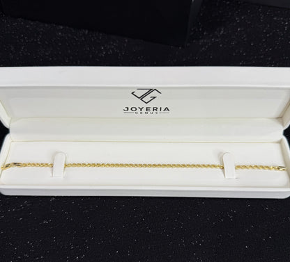 Pulso torzal oro 10 K 3 mm x 21 cm