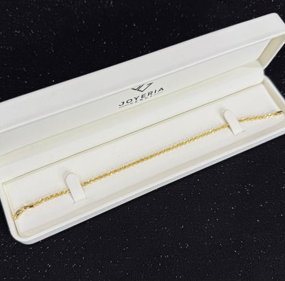 Pulso torzal oro 10 K 3 mm x 21 cm