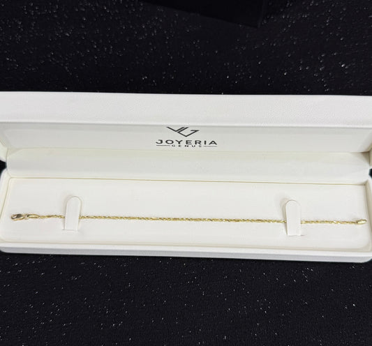 Pulso torzal figaro oro 10 K 1.5 mm x 20 cm