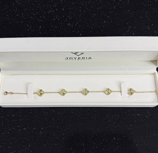 Pulsos trebol oro 10 K 21 CM