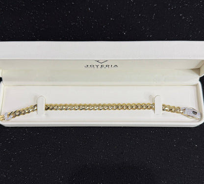 Pulso Monaco Chain oro 10 K 8 mm x 21 cm