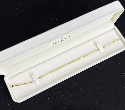 Pulso torzal figaro oro 10 K 2 mm x 21 cm